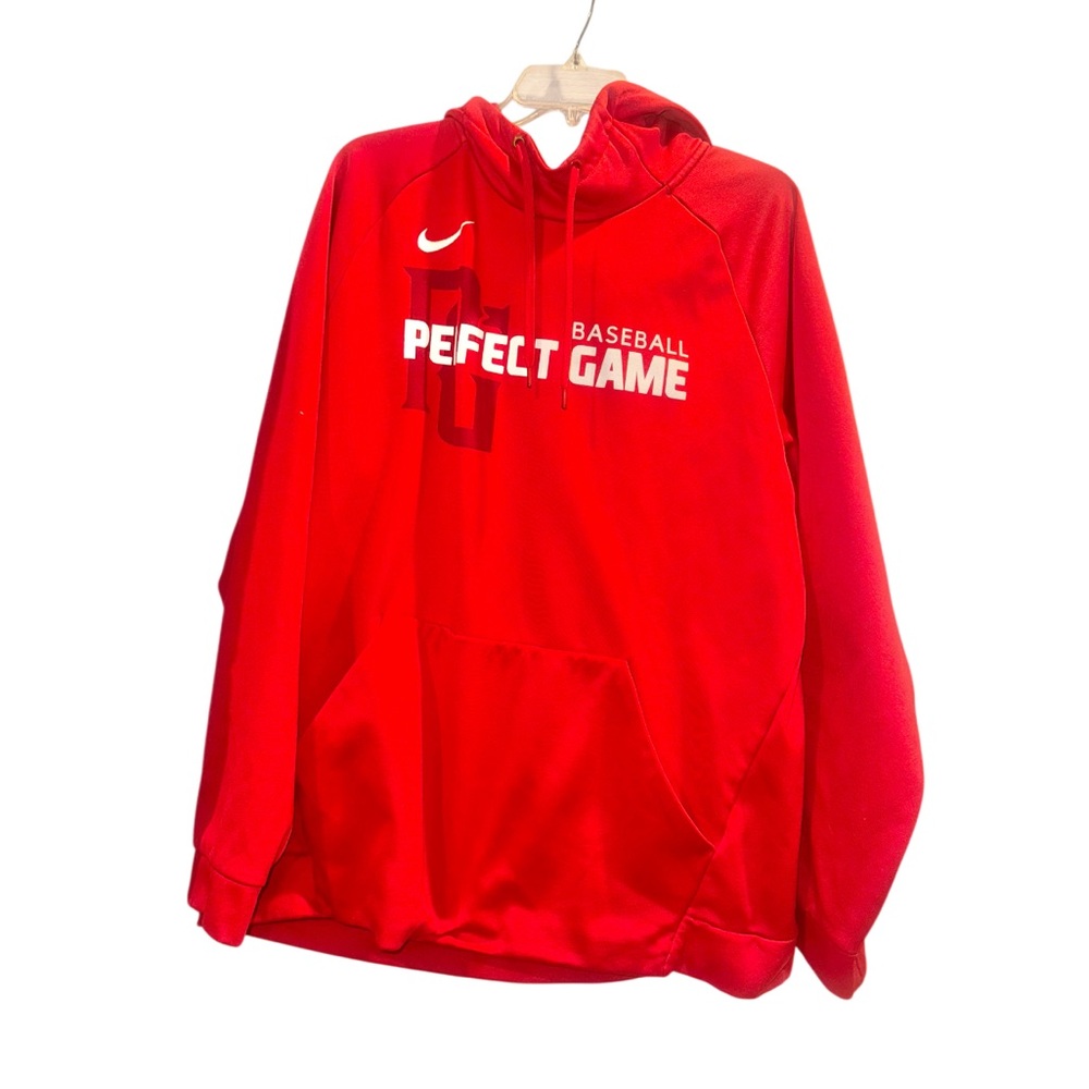 NIKE PERFECT GAME PG BASEBALL DriFit red hoody men’s size XL